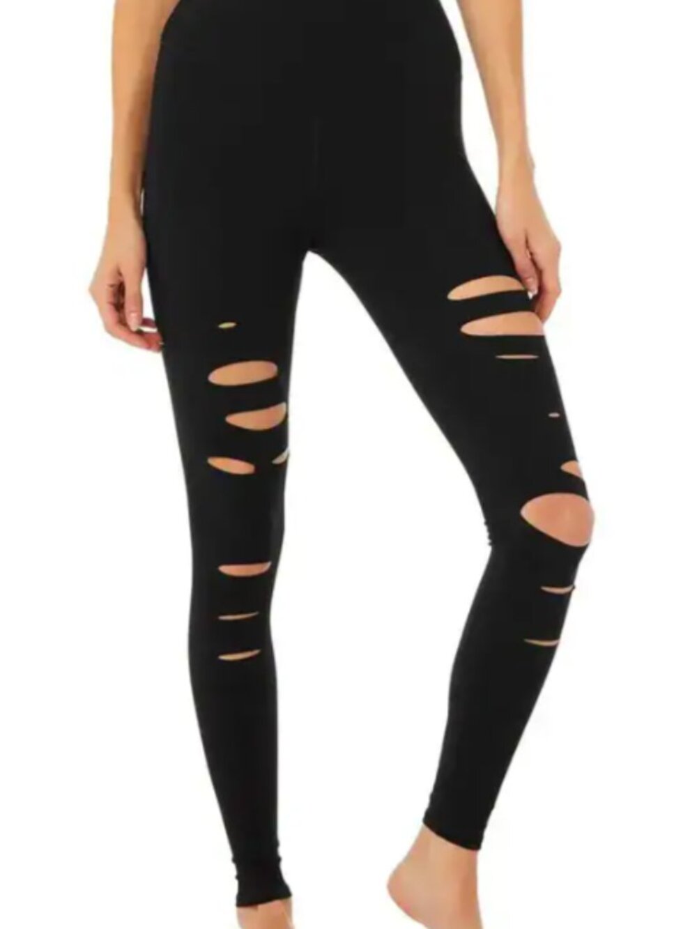 Alo Yoga High-Waist Ripped Warrior Legging Size M